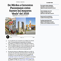De Minka a Cementos Pacasmayo: estos fueron los mayores �deals� del 2025